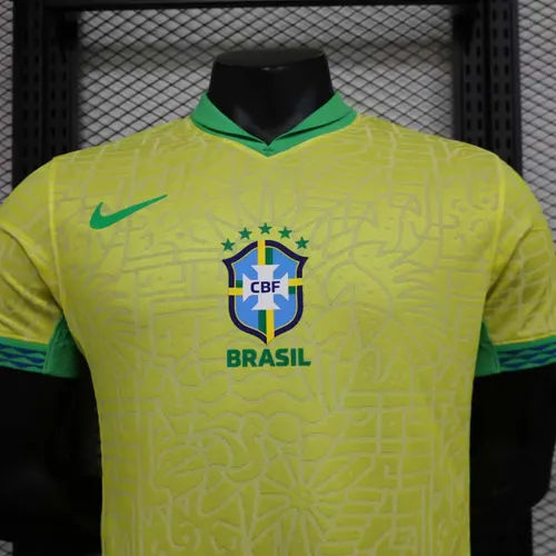 2024 Spielerversion Brasilien Heim Trikot — view 5