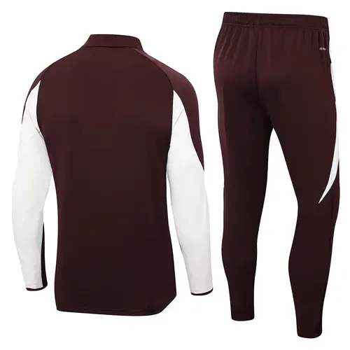 2024/2025 Bayern Half-Pull Trainingsanzug Dunkellila Trikot Set  — view 2