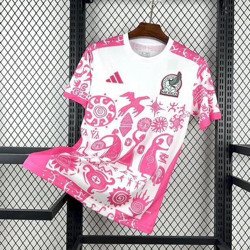 2025/2026 Mexique Concept Jersey Spécial Rose-Blanc Football AAA qualité fan — view 1