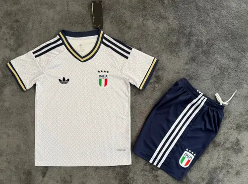 2026 Italien Auswärts Fußballtrikot AAA fan-gradät Kindergröße — view 1