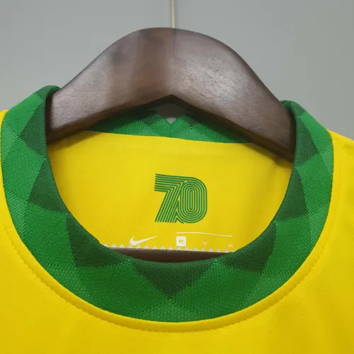 Camisa de Futebol Retro 2020 Brasil Home AAA qualidade fã — view 7