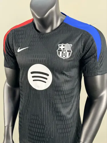 2025/2026 Versão Jogador Camisa de Futebol Treino Preta Barcelona  — view 4