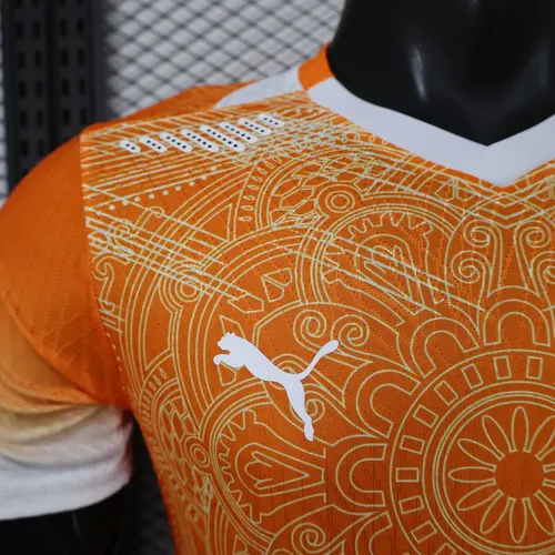 2026 Player Version Ivory Coast National Team Special Edition Orange Football Jersey   — view 4