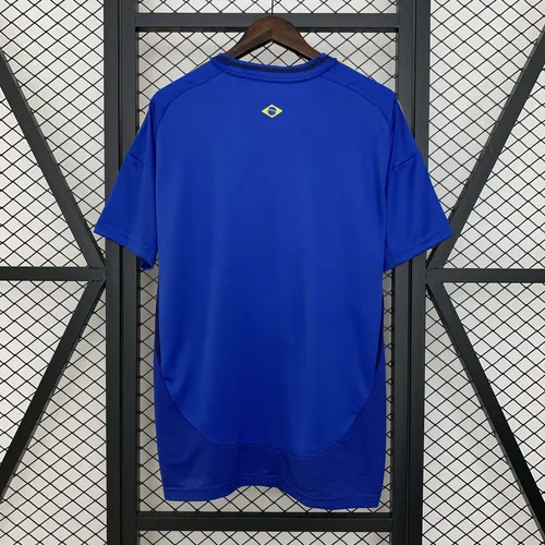 Camisa de Futebol Azul Jesus Edição Especial Brasil AAA qualidade fã 2025 — view 2