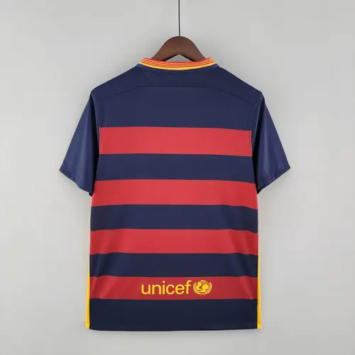 Camisa de Futebol Retro Barcelona Casa 2015/2016  — view 2