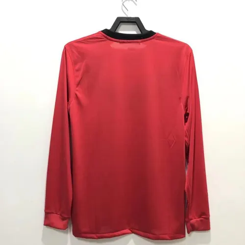 2009/2010 Retro Long Sleeve Manchester United Home Football Shirt  — view 2