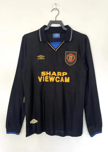 1993/1994 Retro Long Sleeve Manchester United Third Away Football Shirt  — view 1