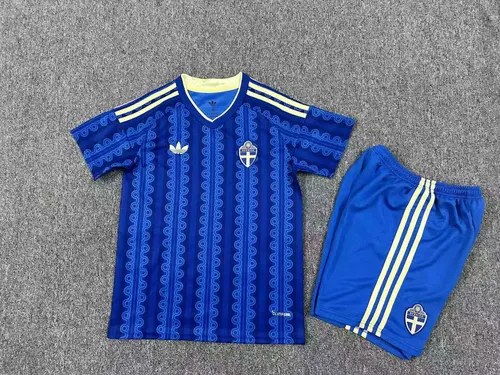 2026 Schweden Nationalmannschaft Auswärts Fußballtrikot   Kindergröße