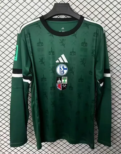 2025/2026 Long Sleeve Schalke 04 150th Anniversary Edition Football Jersey  — view 1