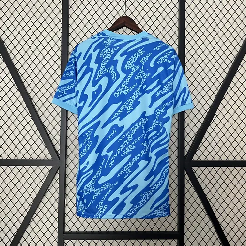 2024 Portugal Torwart Fußballtrikot -Blau AAA Fan-Qualität — view 2
