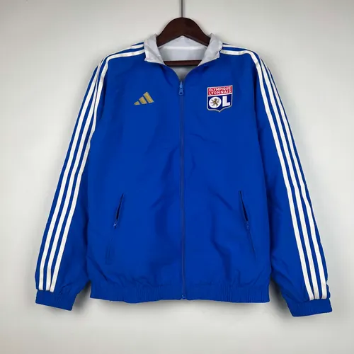 2023/2024 Coupe-Vent Réversible Lyonnais (Bleu-Blanc) Maillot  — view 2
