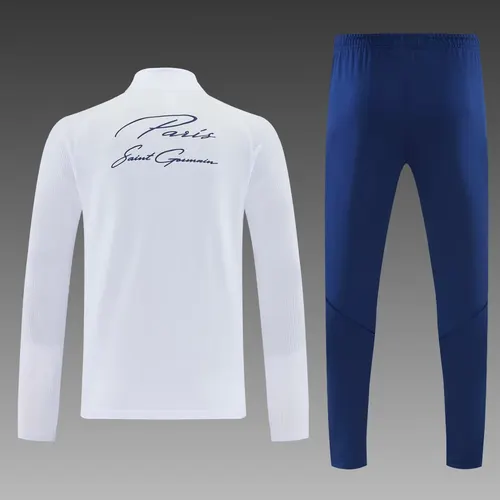 2026/2027 Paris Saint-Germain Half-Length Training Suit White Football Jersey   — view 2