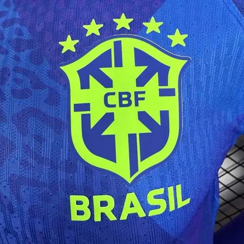 2025/2026 Langarm Player Version Brasilien Auswärts Fußballtrikot  — view 5