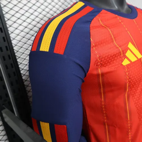 2026 Player Version Spanien Nationalmannschaft Heim Langarm-Fußballtrikot AAA Fan-Qualität — view 7