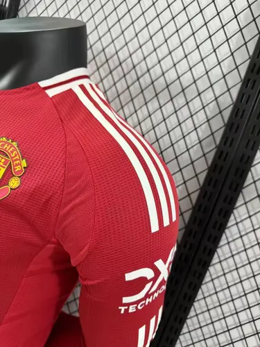 2024/2025 Spielerversion Manchester United Heim Langarm Fußballtrikot AAA fan-gradät — view 9