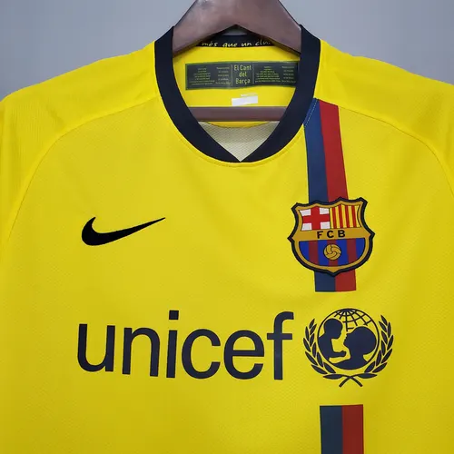 قميص برشلونة الخارجي الرجعي 2008/2009 جودة تايلاندية — view 3
