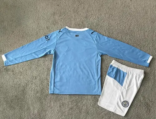 2025/2026 Long Sleeve Manchester City Home 01 Football Jersey  Kids Size — view 2