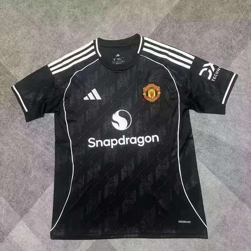 2025/2026 Manchester United Special Edition Black And White Football Jersey 