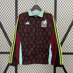 2024 Mexiko Wendbare Windjacke (rot-grün) Fußballtrikot AAA fan-gradät — view 3