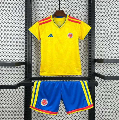 2026 Kolumbien Heim Fußballtrikot AAA Fan-Qualität Kindergröße