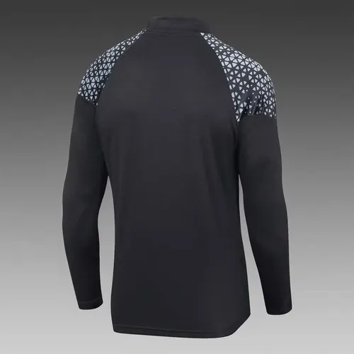 2023/2024 Olympique de Marseille Conjunto Treino Meia Puxada Preto Camisa Futebol — view 4
