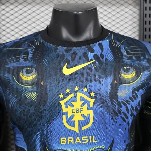 2024/2025 Versão Jogador Brasil Camisa de Futebol Edição Especial Leopardo  — view 4