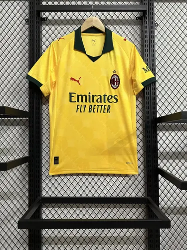 2025/2026 AC Milan Second Away Yellow Football Jersey  — view 1