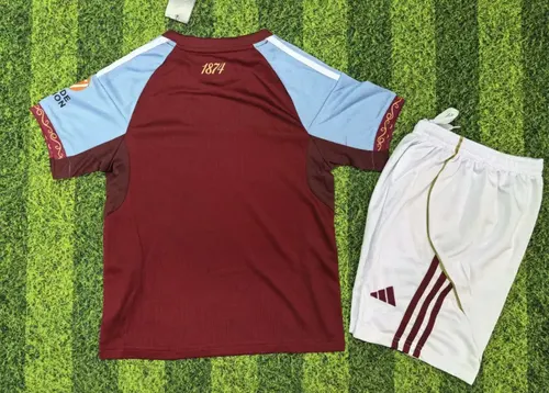 2025/2026 Aston Villa Heimtrikot AAA fan-gradät Kindergröße — view 2