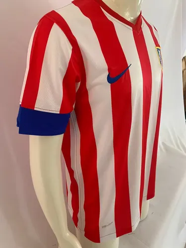 2012-2013 Retro Atletico Madrid Home Soccer Jersey  — view 3