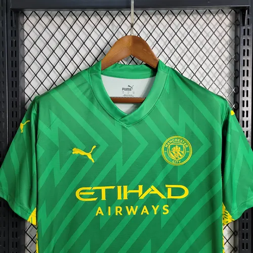 Camiseta de Fútbol Verde del Portero Manchester City 2023/2024  — view 4