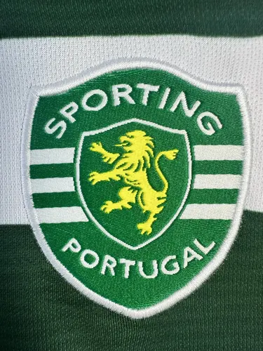 2001/2003 Retro Sporting Lissabon Langarm Heim-Fußballtrikot  — view 5