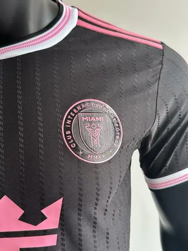 2025/2026 Player Version Inter Miami Zweites Auswärts Schwarzes Fußballtrikot  — view 5