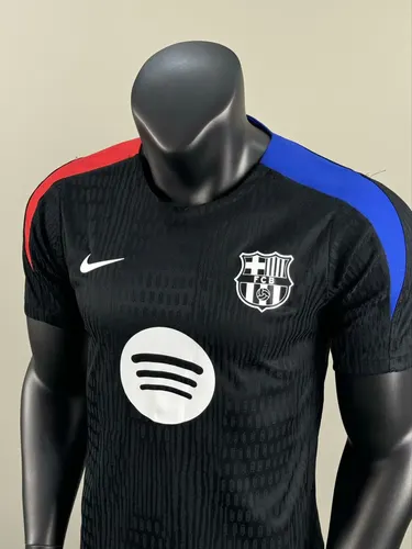 2025/2026 Versão Jogador Camisa de Futebol Treino Preta Barcelona  — view 3