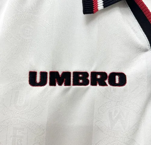 1998/1999 Retro Manchester United Away White Football Shirt  — view 6