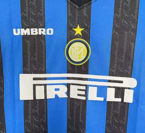 1997/1998 Retro Camiseta Local Internazionale Milan Manga Larga  — view 4