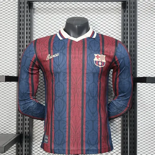 2025/2026 Langarm Barcelona 125. Jubiläumsversion Fußballtrikot 