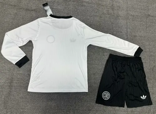 2025/2026 Langarm Deutschland 125. Jubiläumsedition weißes Fußballtrikot  Kindergröße — view 2
