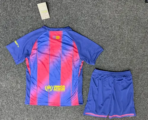 2025/2026 Barcelona Heim Derby Sonderedition Fußballtrikot AAA fan-gradät Kindergröße — view 2