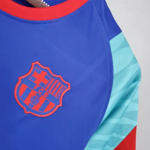 قميص تدريب برشلونة الأزرق والأخضر 2021/2022 — view 5