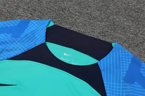 2022/2023 Barcelona Trikot Trainingsbekleidung Grün Blau — view 4