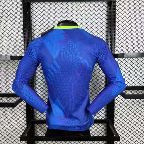 2025/2026 Langarm Player Version Brasilien Auswärts Fußballtrikot  — view 2