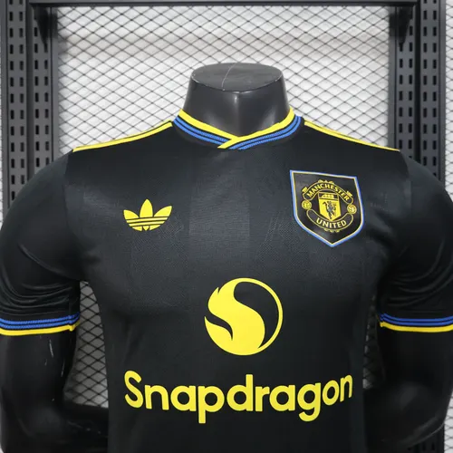 2025/2026 Versión Jugador Manchester United Tercera Equipación Visitante Camiseta de Fútbol  — view 3
