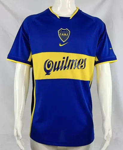 2001/2002 Retro Boca Juniors Heim Fußballtrikot   — view 1