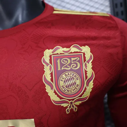 2025-2026 Long Sleeves Bayern Munich 125th Anniversary Edition Player Version Football Shirt  — view 5