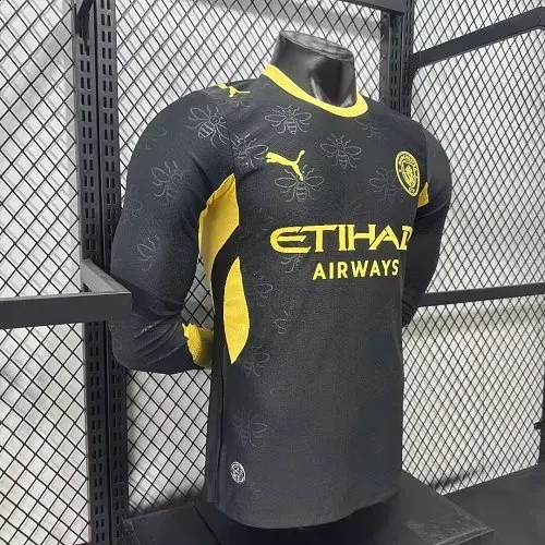 قميص مانشستر يونايتد الخارجي لكرة القدم بأكمام طويلة نسخة اللاعب 2026/2027 جودة تايلاندية  — view 3