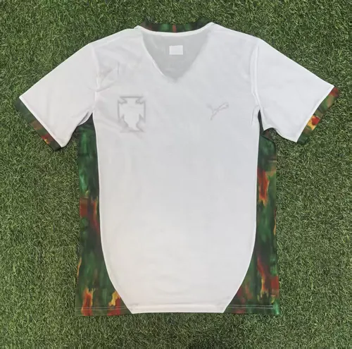 2025/2026 Portugal Gedenkedition Weiß Fußballtrikot AAA fan-gradät — view 2