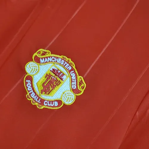 Maillot de football domicile rétro Manchester United 1983/1984 lande — view 7