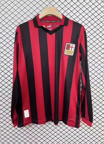 Maillot de football édition anniversaire manches longues 2024/2025 AC Milan landaise — view 1