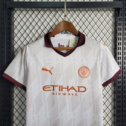 2023/2024 Manchester City Away Football Shirt  Kids Size — view 4