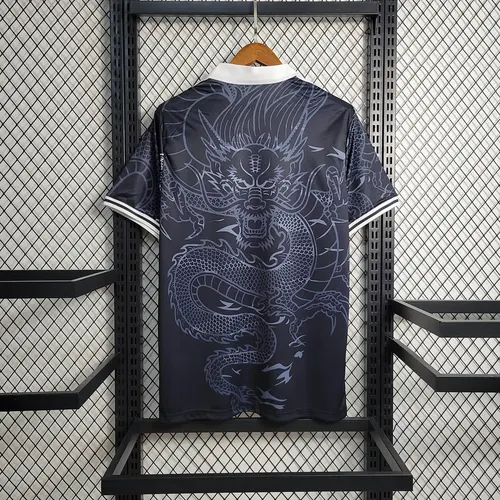 Camisa de Futebol Real Madrid Dragão Chinês Preta 2023/2024 — view 2